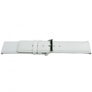 Echt lederen band wit 32mm